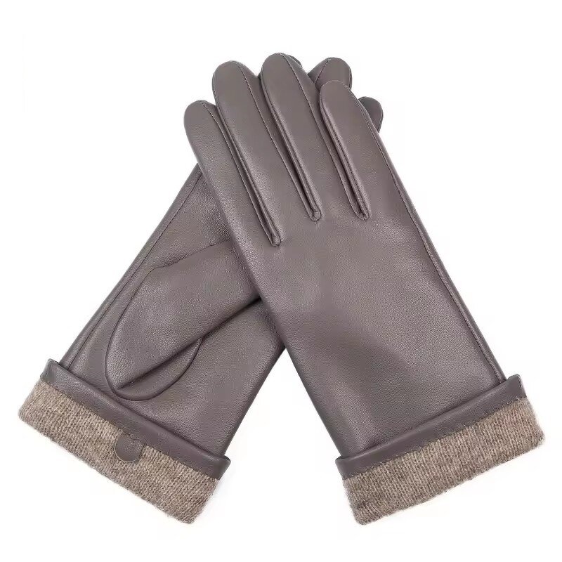 Leather Gloves Manufacturer - Women's Fashion Warm Winter Driving Horse Riding Sheepskin