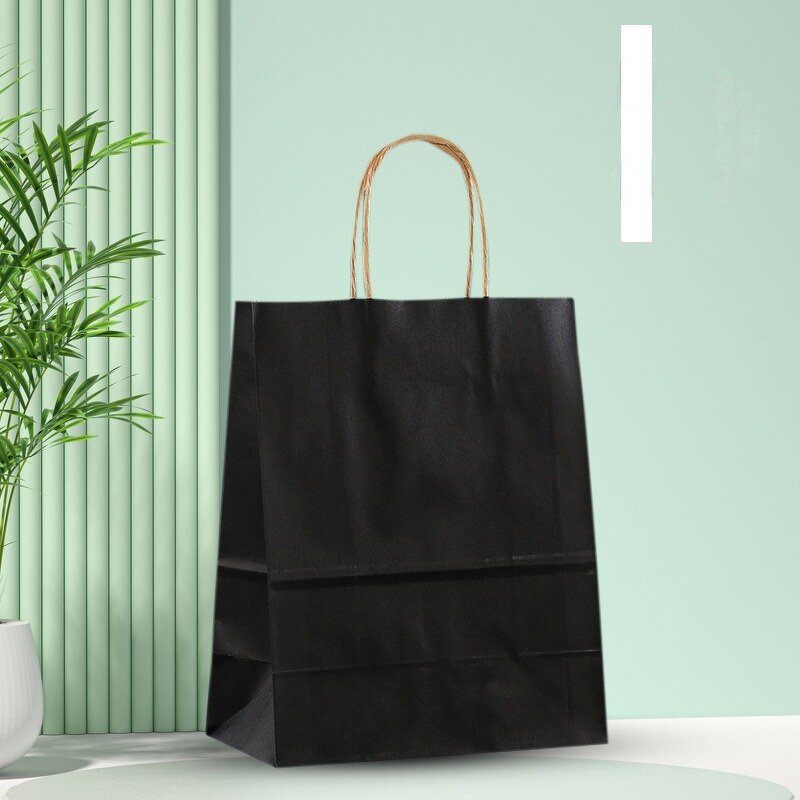 Kraft Paper Bags Manufacturer - Custom Printer Handles Gift Brown Black White with Your Own Logo