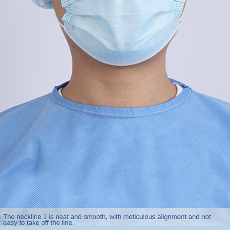 Sterile Surgical Gown Manufacturer - Reinforced Fabric SMS Operation Theatre Isolation for Medical