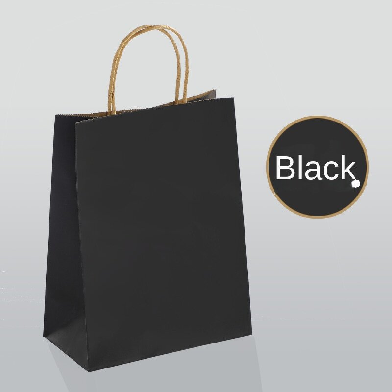 Kraft Paper Bags Manufacturer - Custom Your Own Logo Printer Brown Black White with Handles