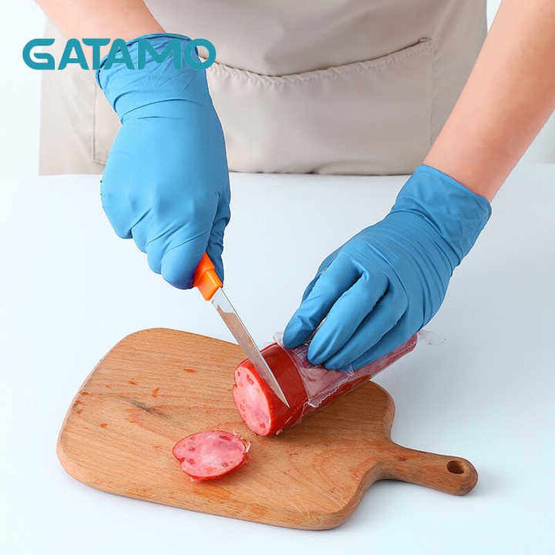 Disposable Nitrile Gloves Manufacturer - Blue China 100% Colored Non Powder Free for Food Service Examination