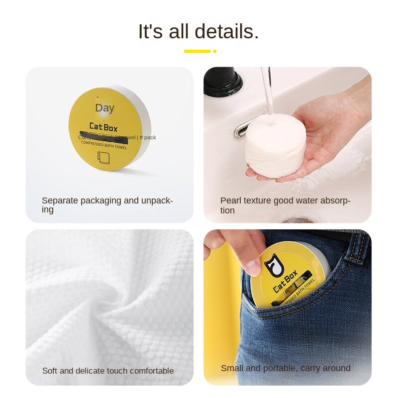 Compressed Bath Towel Manufacturer - Portable Cotton Trip Travel Disposable for Travel
