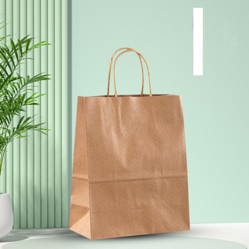 Kraft Paper Bags Manufacturer - Custom Printer Handles Gift Brown Black White with Your Own Logo