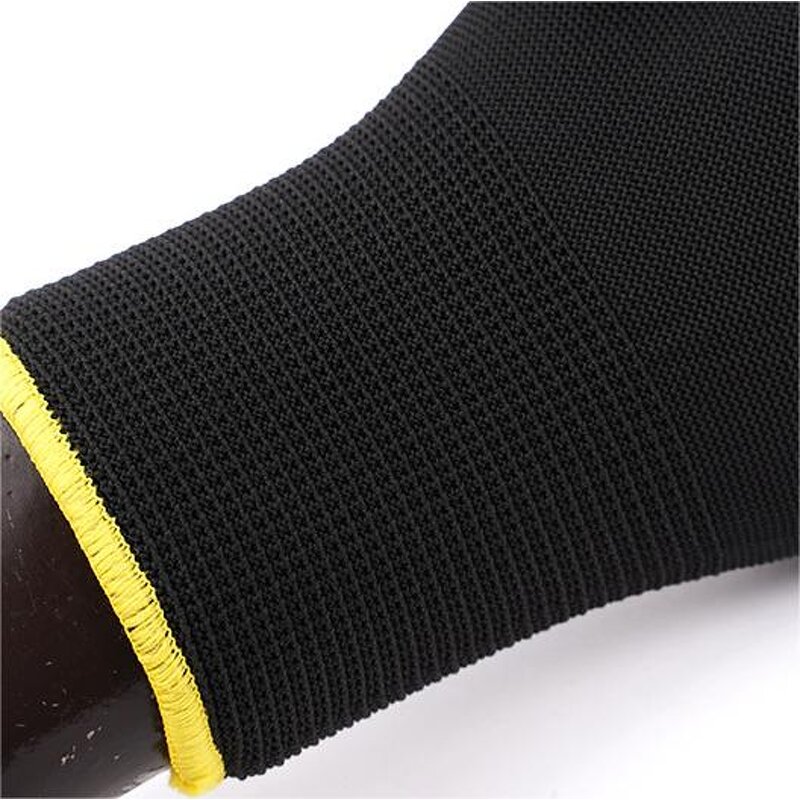 Safety Work Gloves Manufacturer - Light Weight Anti-static Black Nylon Dipped PU Touchscreen Extreme Grip