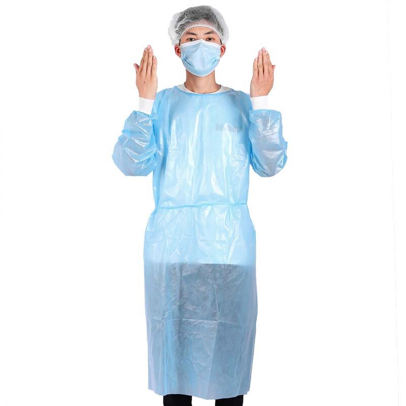 Disposable Surgical Isolation Gown Manufacturer - Blue PP/PE SMS Non-woven for Hospital Equipment