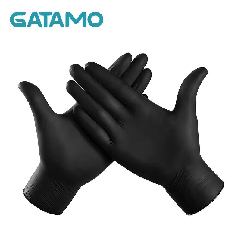 Disposable Gloves Manufacturer - Wholesale Black Powder Free for Household Tattoo Examination PVC Blended Vinyl Nitrile