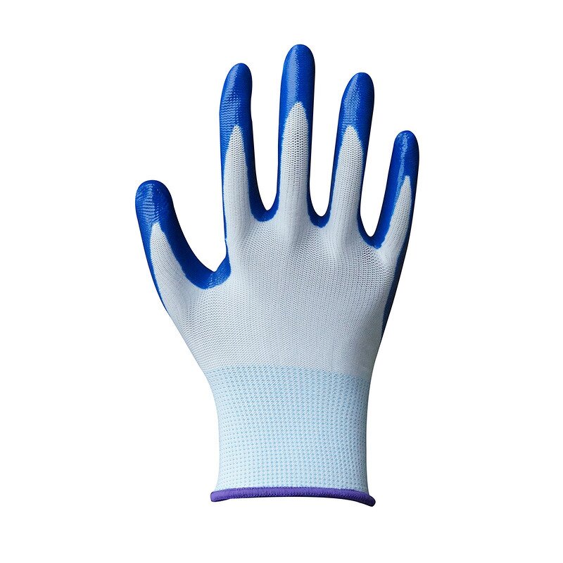 Work Gloves Manufacturer - Nitrile Dipped Coated Black Green Rescue Protective Guante Trabajo Waterproof