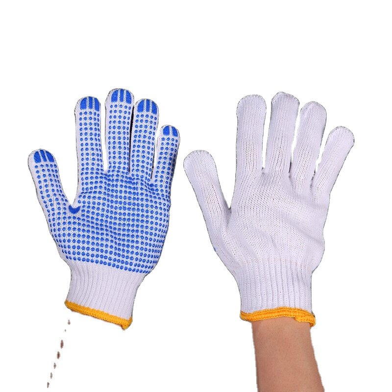 Work Glove Manufacturer - Custom logo Industrial Heat Resistant PVC Materials Summer Production Construction