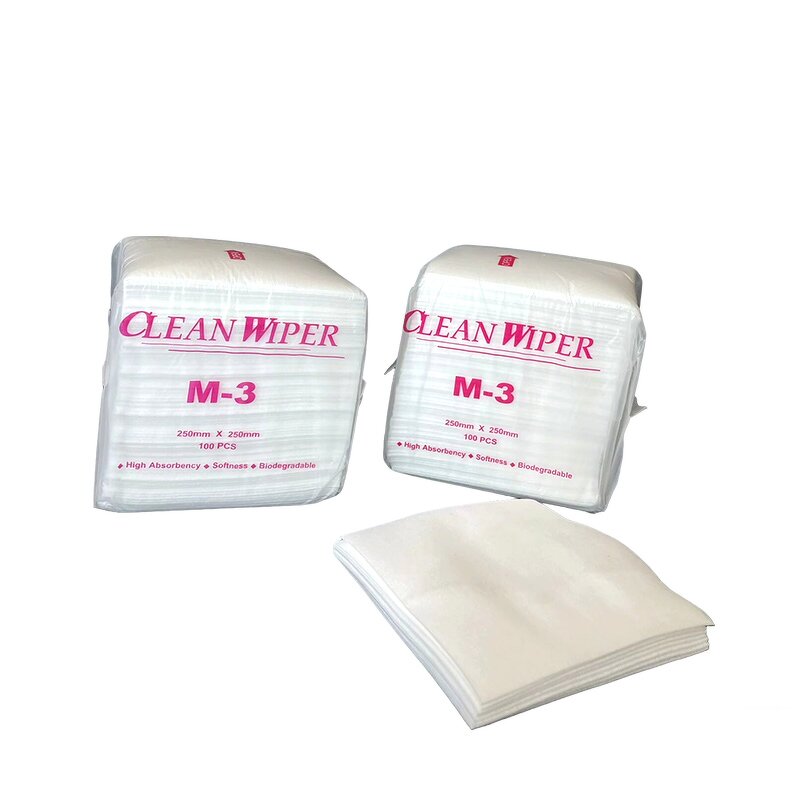 Nonwoven Wipers Manufacturer - 4-Folded M-3 Multi-Purpose for Kitchen Glass Cleaning 25x25cm 35gsm Lint-Free