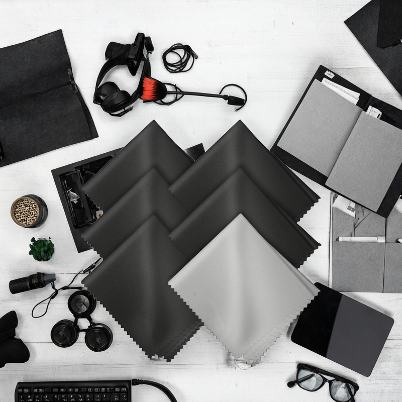 Lens Cleaner Wipes Manufacturer - High Quality Microfiber Square for Glasses Phone Screen Kitchen Use