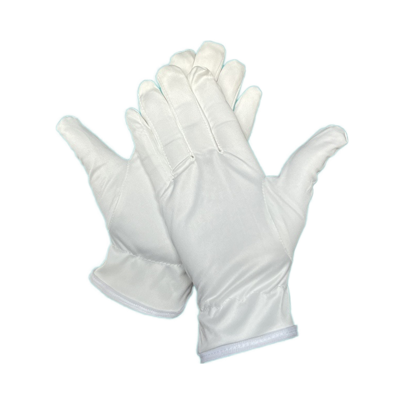 Microfiber Gloves Manufacturer - High Quality White Polyester Latex-free Powder-free Carbon Fiber Dust-Free Thin for Jewelry