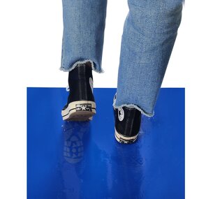 Disposable Anti-Static PE Floor Mat Manufacturer - Blue Sticky Silicone LDPE for Dust-Free Workshop Cleanroom Industrial