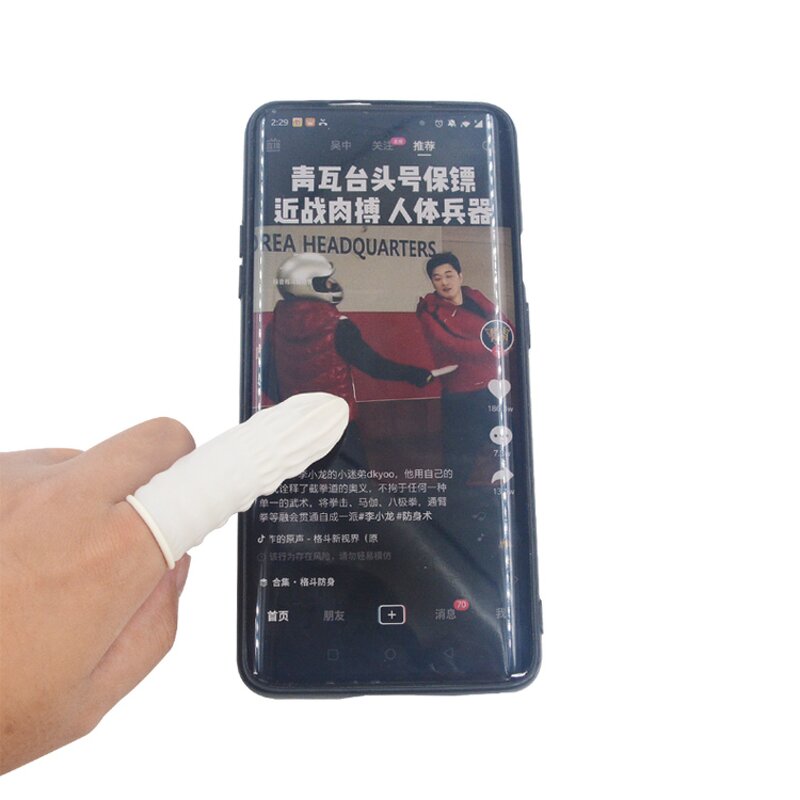 Anti-Static Finger Cots Manufacturer - High Quality Orange Black White Pink Blue Factory Direct Cleanroom Latex/Nitrile