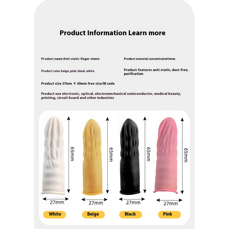 Finger Sleeve Manufacturer - Nitrile Multi-purpose Medium Comfortable Finger Tips ESD Finger Cot