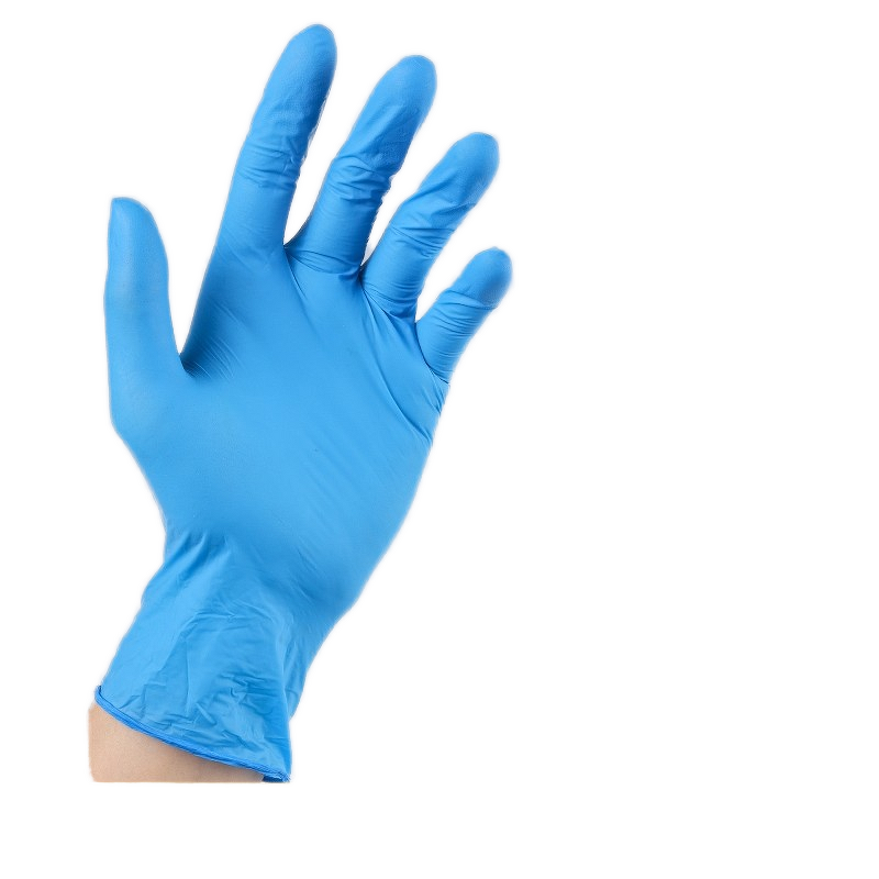 Disposable Nitrile Gloves Manufacturer - Custom Blue 100% 9 Inches Powder-Free for Barber Tattoo Shop Beauty
