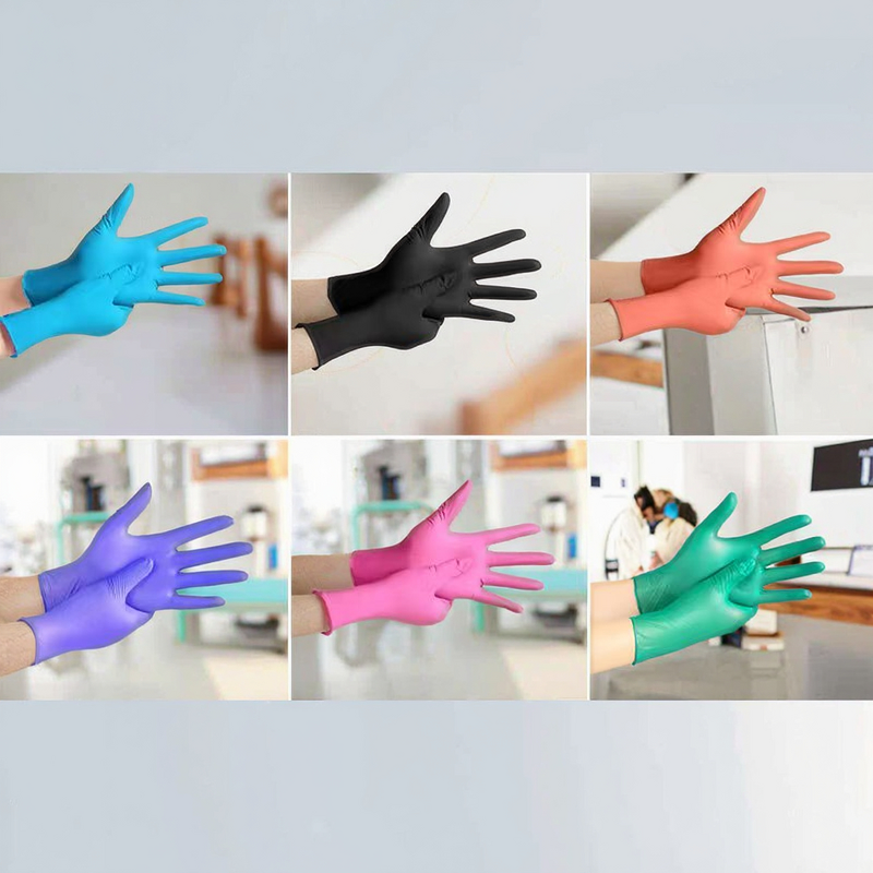 Disposable Nitrile Gloves Manufacturer - Customizable Stretchy Waterproof Type I Electrical Insulation Multi-Colored
