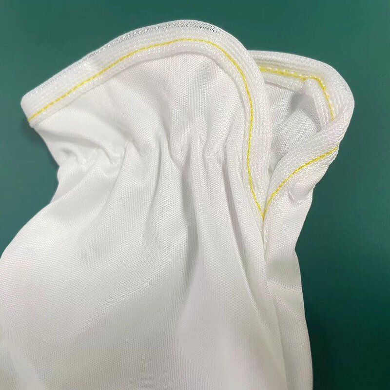 Microfiber Etiquette Gloves Manufacturer - High Quality White Polyester Breathable Elastic Cuff Dust-Free Thin