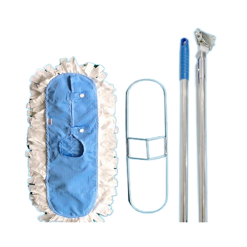 Cleanroom Mops Manufacturer - Lint Free Floor Cleaning Replaceable Flat Square Anti-static Microfiber ESD