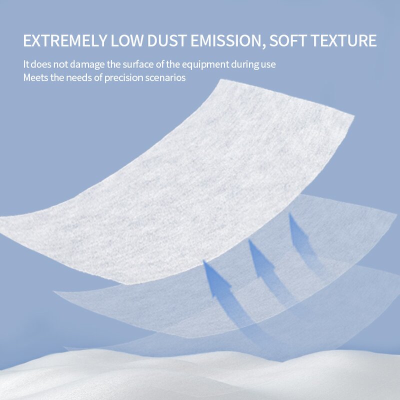 Nonwoven Wipers Manufacturer - 0606 Multi-Purpose White Lint-Free Polyester for Cleanroom Dry Wipes