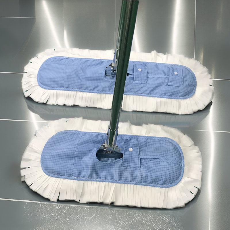 ESD Microfiber Mop Manufacturer - Safe Anti-Static with Replaceable Pad Stainless Steel Frame for Laboratory Floor