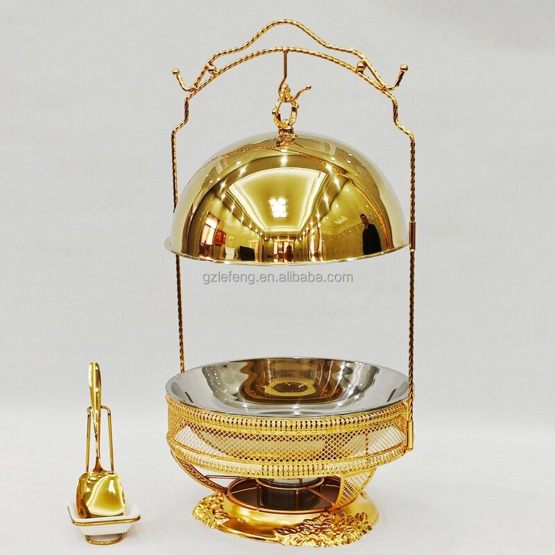 Customized Chafing Dish Set Manufacturer - Luxury Stainless Steel Food Warmer Pour Buffet Different Sizes for Weddings Table Top