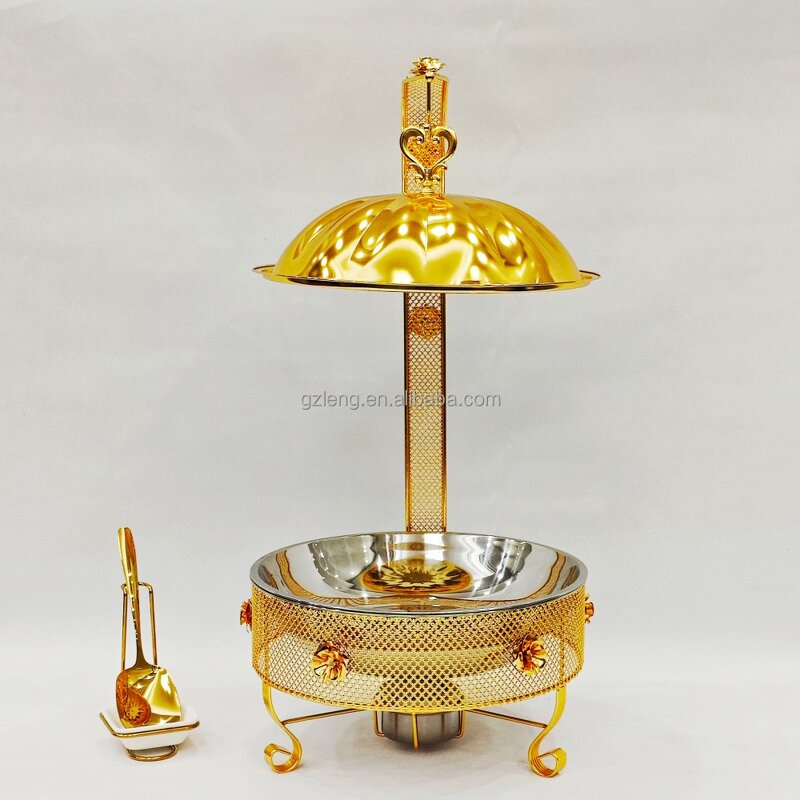 Golden Hanging Chafing Dish Manufacturer - New Design Hot Pot Hotel and Restaurant Supplies Equipment Food Heaters Buffet