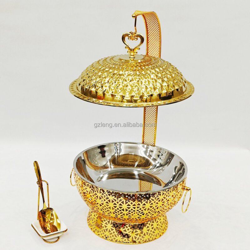 Luxury Stainless Steel Chafing Dish Manufacturer - 8L for Hotels & Catering for Buffets & Corporate Events New Design Buffet Set