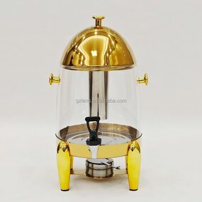 Coffee Tea Dispenser Manufacturer - Hot Sale 12L Hotel Stainless Steel Beverage Self-Service Economic Juice Chafing Dish