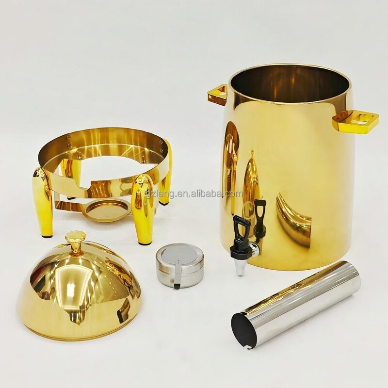 Beverage Dispenser Manufacturer - Hotel Banquet Stainless Steel Coffee Tea Economic Juice Chafing Dish for Catering Fuel Heating