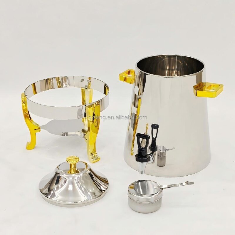 Stainless Steel Juice Dispenser Manufacturer - Luxury Economic Classic 13L Coffee Tea Catering Chafing Dish for Hotel & Restaurant