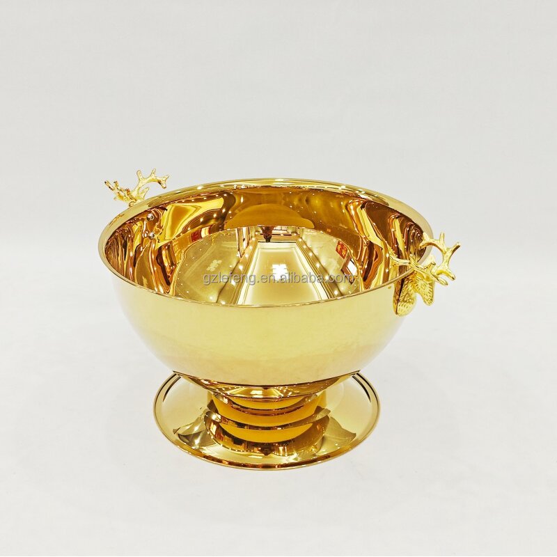 Stainless Steel Ice Bucket Manufacturer - Luxury Party Large Bowl Bar Cooler Champagne Wine Beverage Tubs