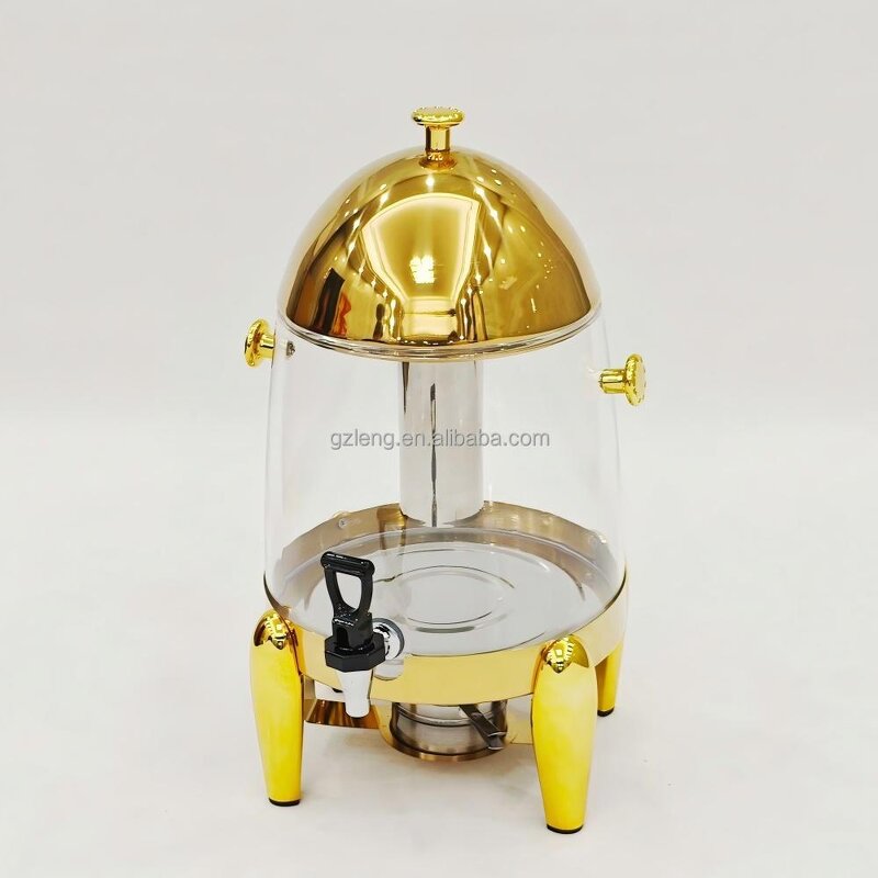 Coffee Tea Dispenser Manufacturer - Hot Sale 12L Hotel Stainless Steel Beverage Self-Service Economic Juice Chafing Dish