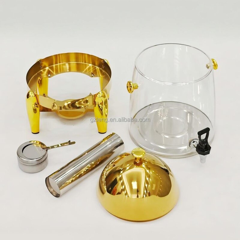 Coffee Tea Dispenser Manufacturer - Hot Sale 12L Hotel Stainless Steel Beverage Self-Service Economic Juice Chafing Dish