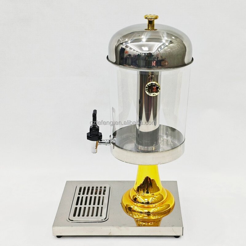 Stainless Steel Drinks Dispenser Manufacturer - Commercial 8L Durable Modern Style Hotel Restaurant Buffet Juice & Beverage