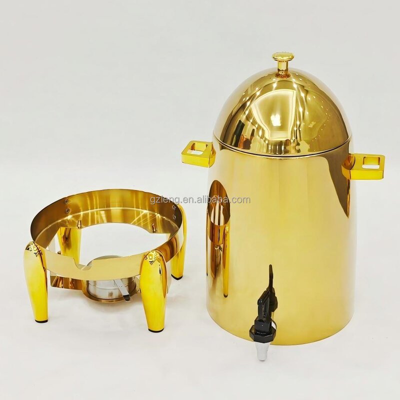 Beverage Dispenser Manufacturer - Hotel Banquet Stainless Steel Coffee Tea Economic Juice Chafing Dish for Catering Fuel Heating