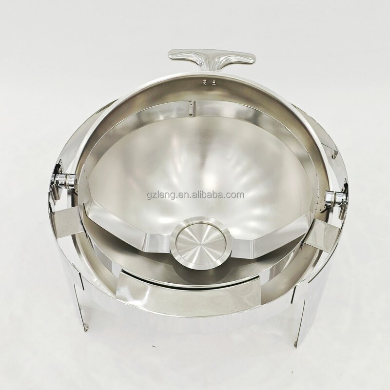 Table Top Food Warmer Manufacturer - Modern Luxury Restaurant Buffet New Design Silver Stainless Steel 6L for Hotel Use
