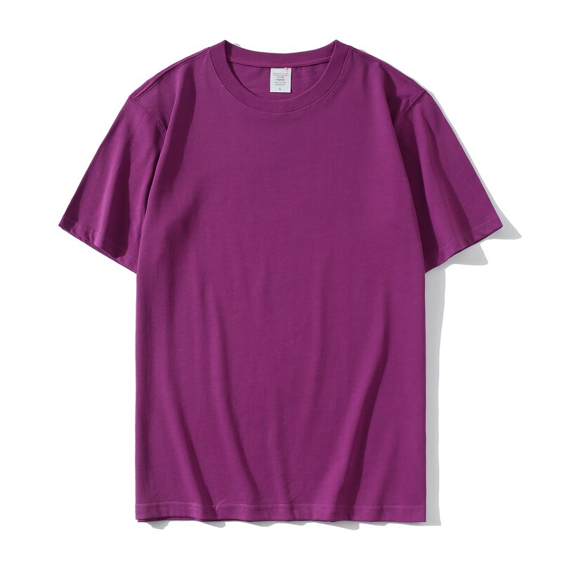 Unisex Plain T-Shirts Manufacturer - 220 GSM 100% Cotton Solid Color Man and Woman