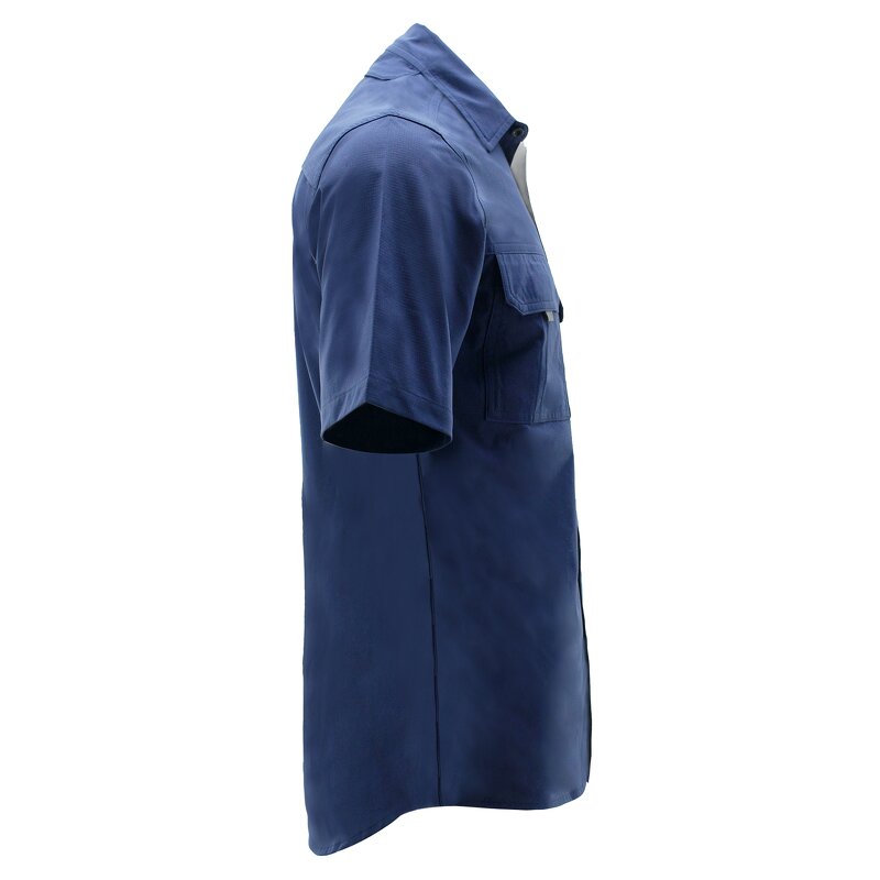 Men's Fishing Shirt Manufacturer - UV Vented Sun-Protected S/S Breathable Quick Dry 100% Polyester UPF 50+ ZW465