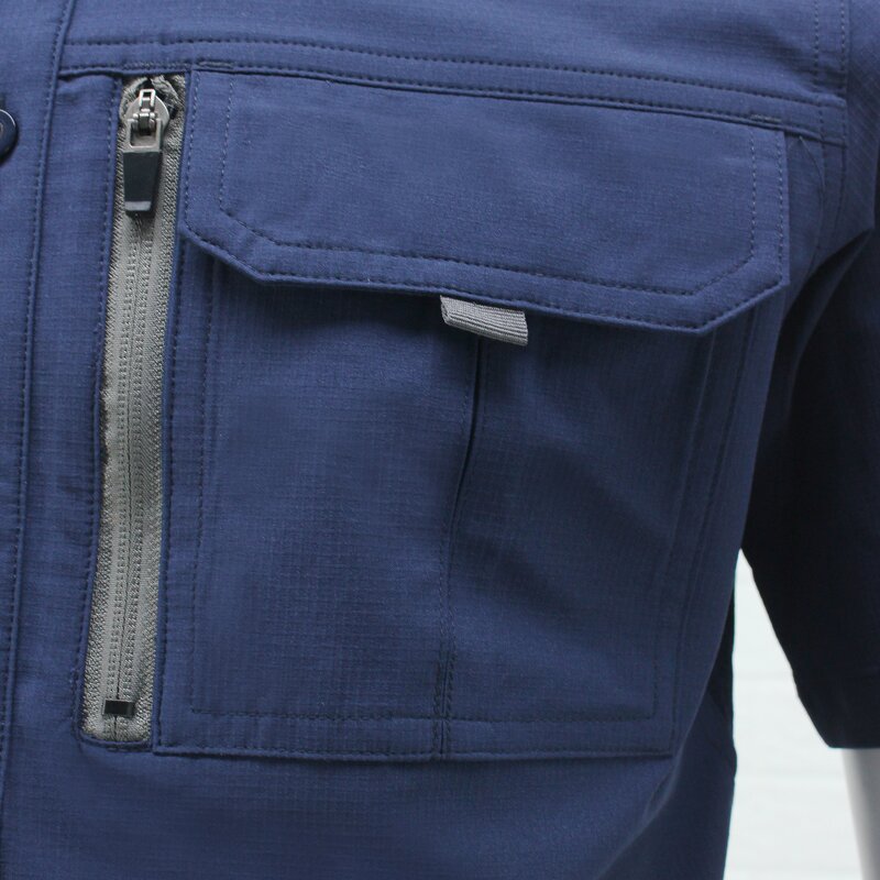 Men's Fishing Shirt Manufacturer - UV Vented Sun-Protected S/S Breathable Quick Dry 100% Polyester UPF 50+ ZW465