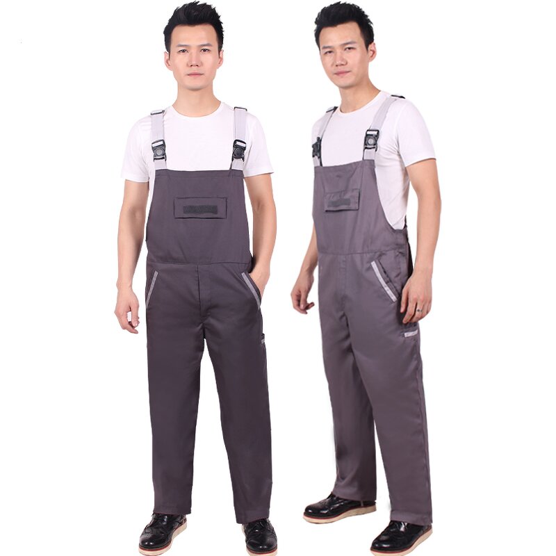 Men's Bib Overalls Manufacturer - Factory Wholesale T/C Twill Cargo Multi Pockets Uniform Suit Coveralls Safety Working Wear