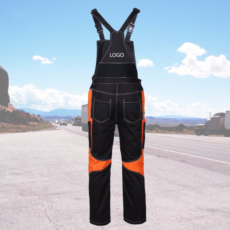 Workwear Bib Pants Manufacturer - Professional Work Uniform Custom Reflective Safety Overalls Cargo Pants for Men