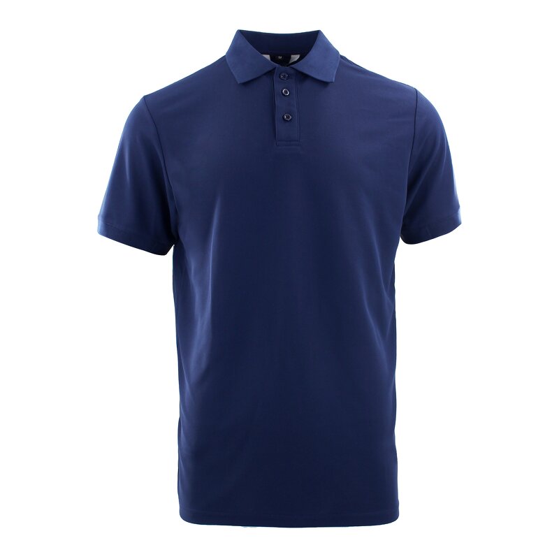 Men's Polo Shirt Manufacturer - 100% Polyester Knitted Short Sleeve Fine Pique Fabric Breathable Fitness Logo Print Unisex