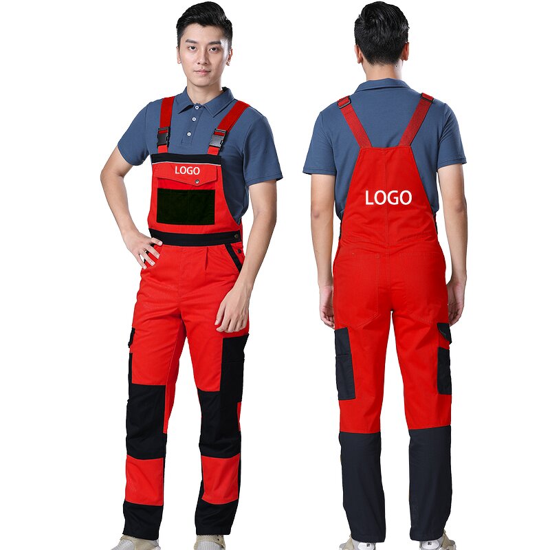 Industrial Safety Bib Pants Manufacturer - Factory New Design Workwear Uniform Overalls Cargo Work Pants for Men