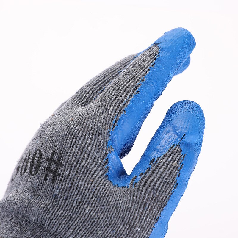 Safety Work Glove Manufacturer - Cotton Yarn Latex Wrinkled Coated Dipped for Gardening Household Construction