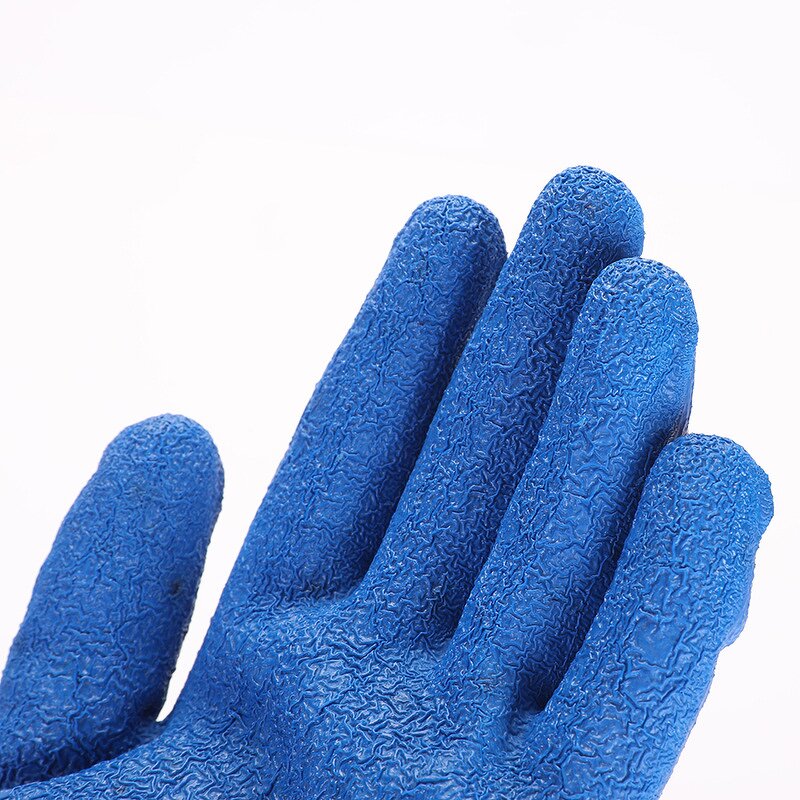 Safety Work Glove Manufacturer - Cotton Yarn Latex Wrinkled Coated Dipped for Gardening Household Construction