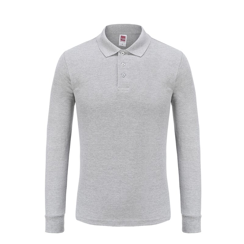 Men's Long Sleeve Polo Shirt Manufacturer - O-Neck 100% Cotton Fitness Knitted