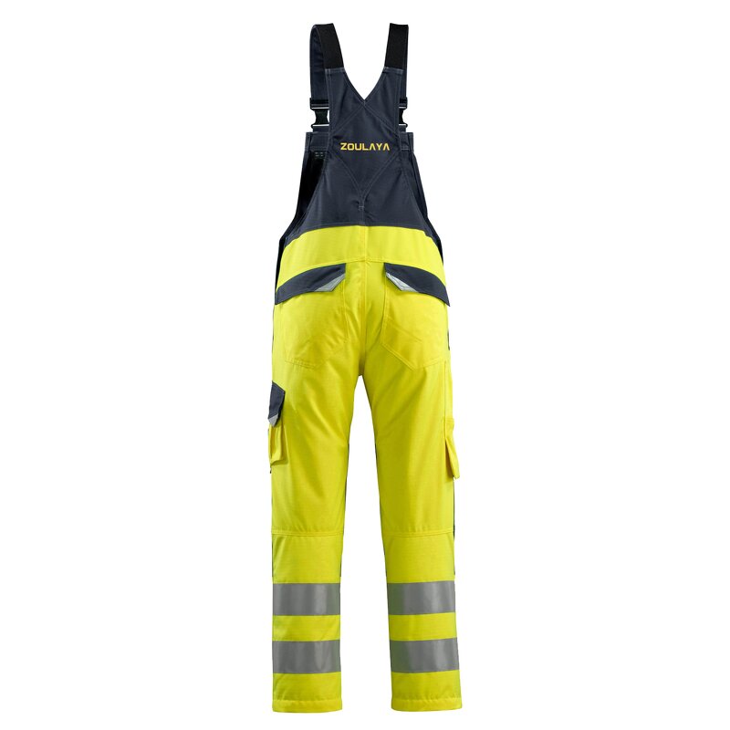 Reflective Bib Pants Manufacturer - Factory Price Split Worker Wear Safety High Visibility Ski Men Suspenders