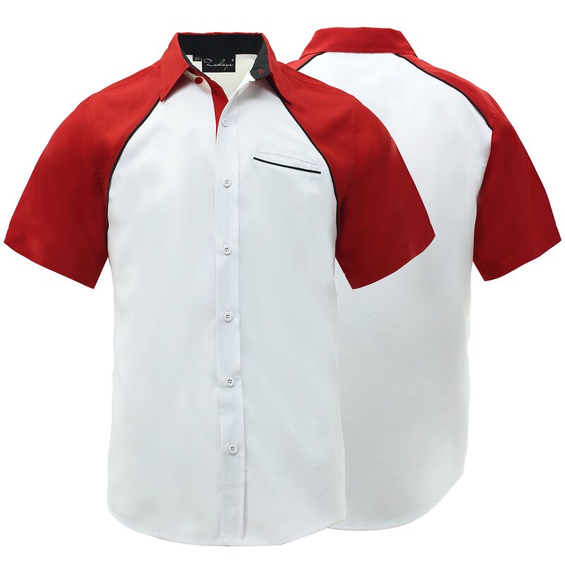 Men's Short Sleeve Work Shirts Manufacturer - Factory Direct Custom Polyester Quick Dry Casual Mechanic Clothing