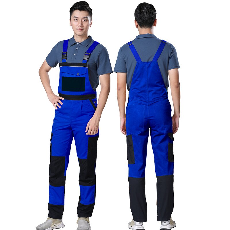 Industrial Safety Bib Pants Manufacturer - Factory New Design Workwear Uniform Overalls Cargo Work Pants for Men