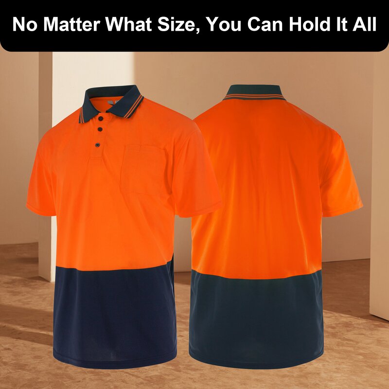 Hi Vis Reflective Polo Shirt Manufacturer - Short Sleeve Safety Clothing for Enhanced Visibility FG-18S